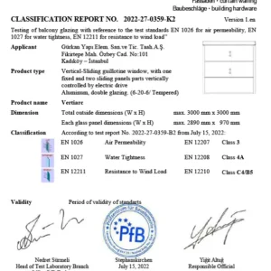 Vertiarc Certificate